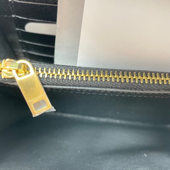 Brand New Saint Laurent Tri Quilt Envelope Chain Wallet - Picture 7 of 7